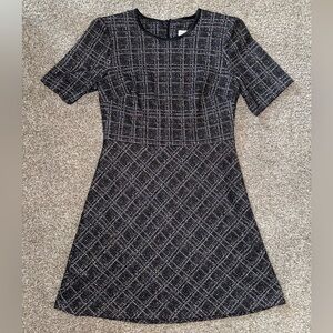 Calvin Klein Black Plaid Dress Size 6